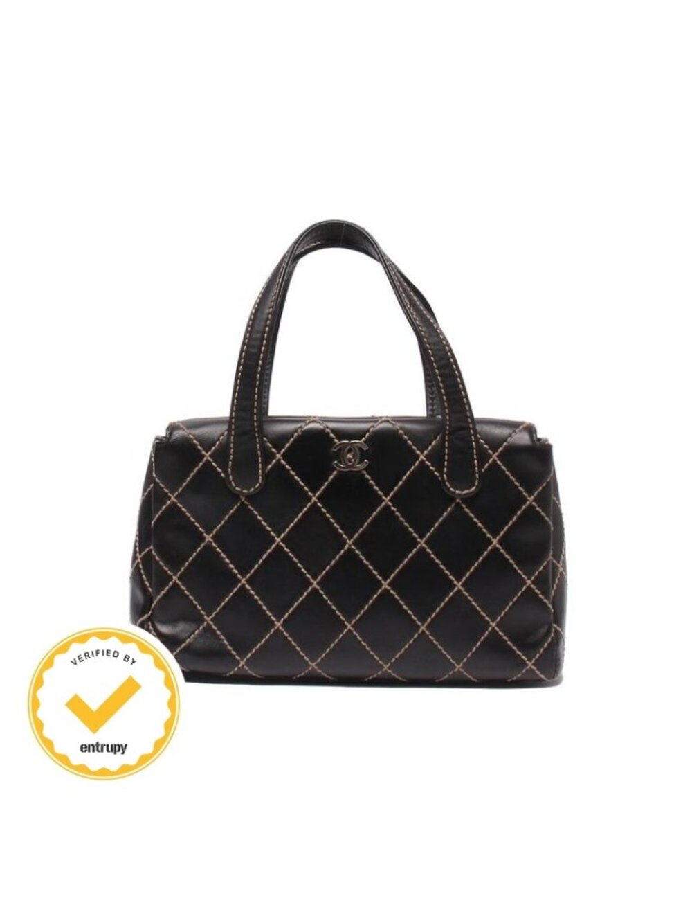 Chanel Handbag Wild Stitch Black